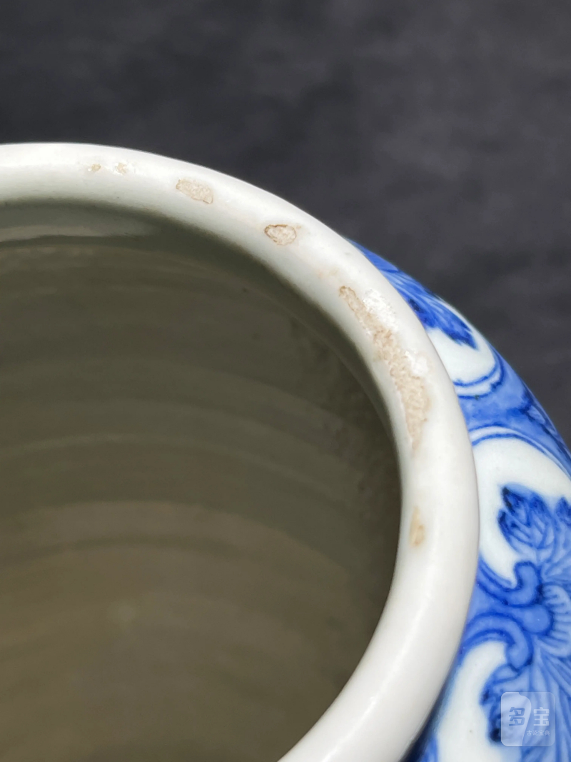 清乾隆 青花福庆有余纹尊 - 图17